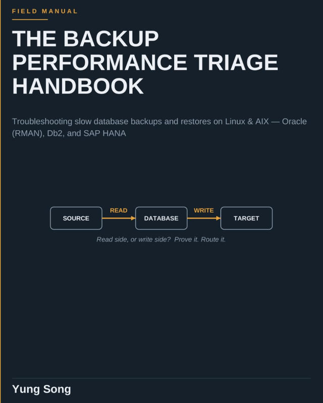 The Backup Performance Triage Handbook: Troubleshooting Slow Database Backups and Restores on Linux and AIX — Oracle (RMAN), DB2, and SAP HANA