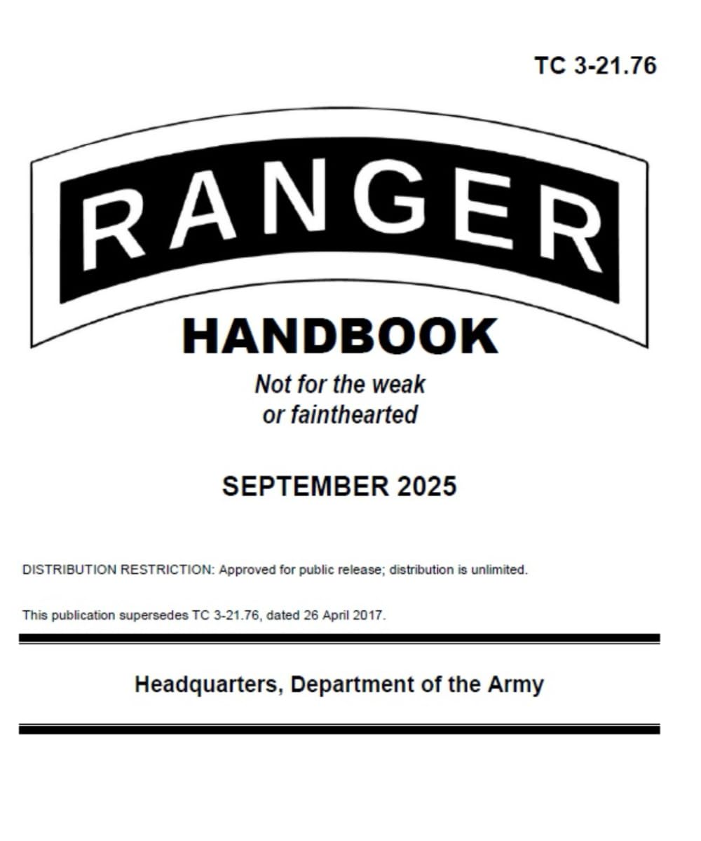 Ranger Handbook TC 3-21.76 September 2025 Small Pocket Size Edition (5 x 6): September 2025 Pocket Edition