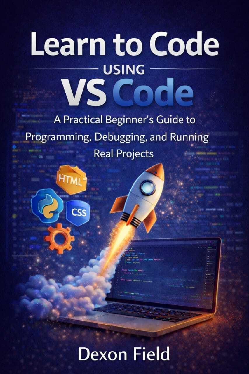 Learn to Code Using VS Code: A Practical Beginner’s Guide to Programming, Debugging, and Running Real Projects. (VS Code Made Simple Series Book 1)