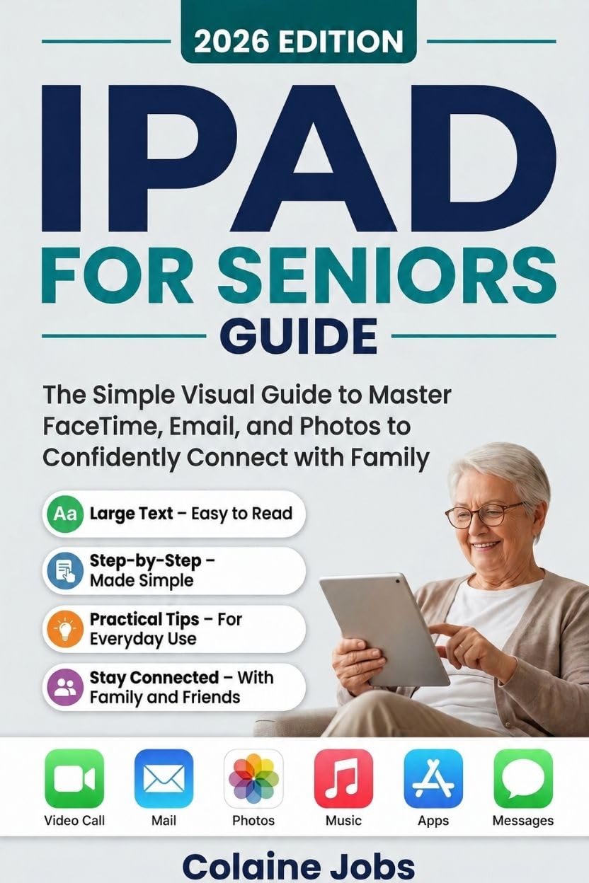 iPad Seniors Guide (Easy Tech Guides for Seniors): The Simple Visual Guide to Master FaceTime, Email, and Photos to Confidently Connect with Family.