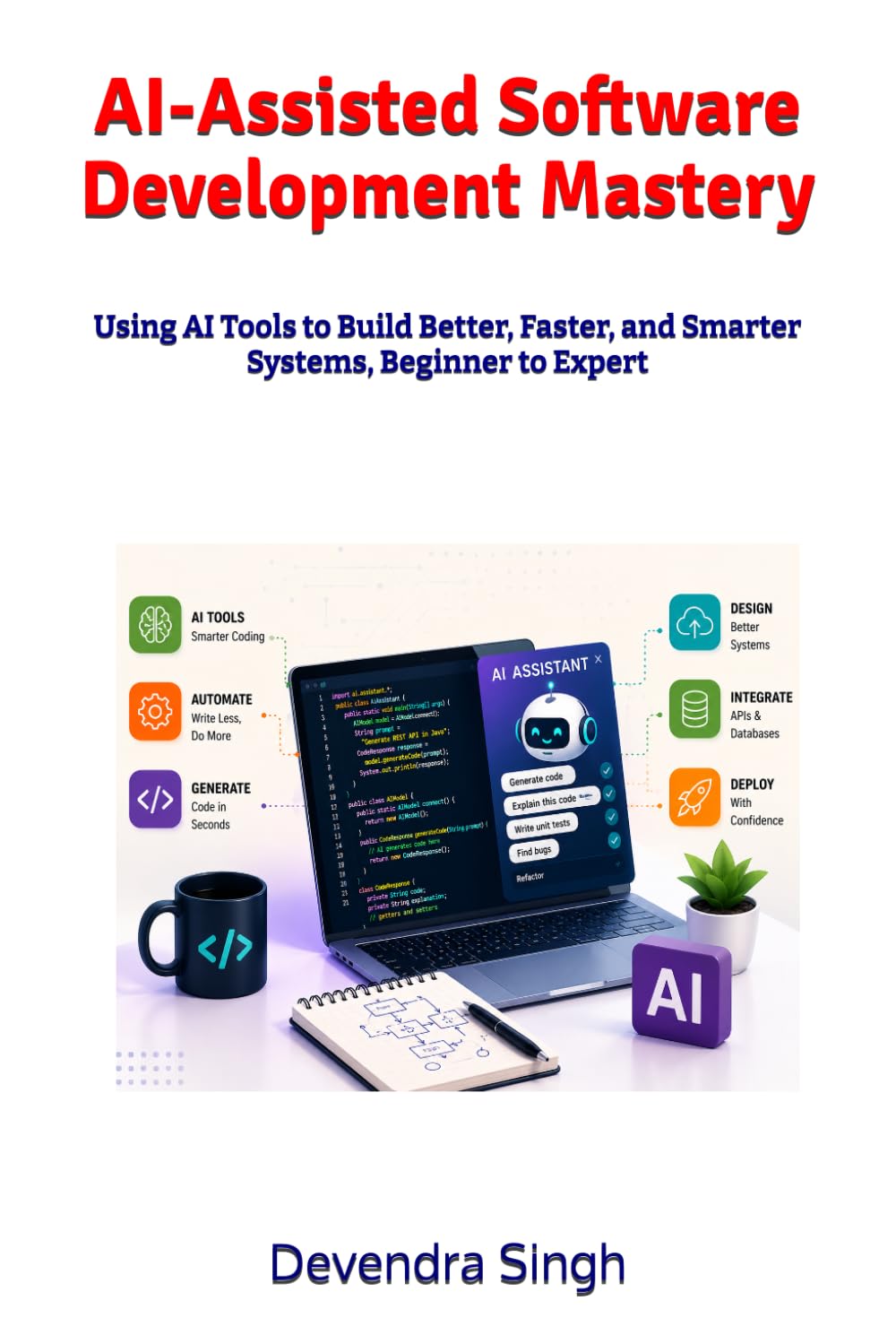 AI-Assisted Software Development Mastery: Using AI Tools to Build Better, Faster, and Smarter Systems, Beginner to Expert