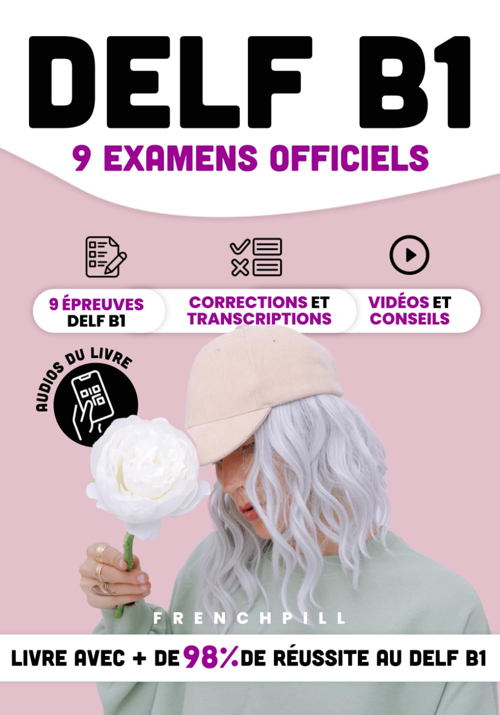 DELF B1 - 9 examens officiels: 9 épreuves DELF B1, corrections et transcriptions, vidéos conseils (French Edition)