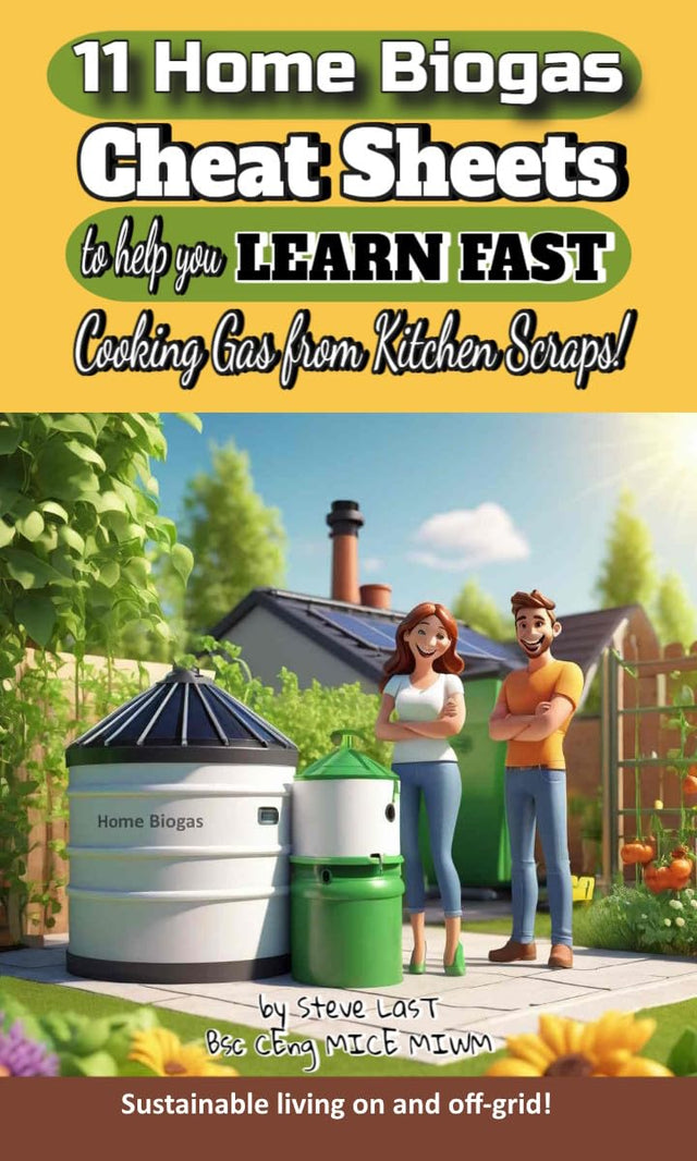 IPPTS Home Biogas Comprehensive Instructions - 11 Cheat Sheet Guide: How to Choose , Commission and Operate a Anaerobic Digester for Cooking Fuel and Fertiliser in Your Backyard