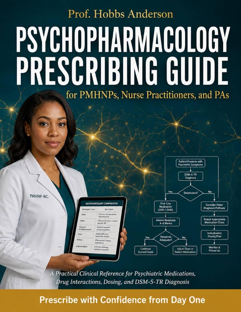 Psychopharmacology Prescribing Guide for PMHNPs, Nurse Practitioners, and PAs: A Practical Clinical Reference for Psychiatric Medications, Drug Interactions, Dosing, and DSM-5-TR Diagnosis — Prescrib