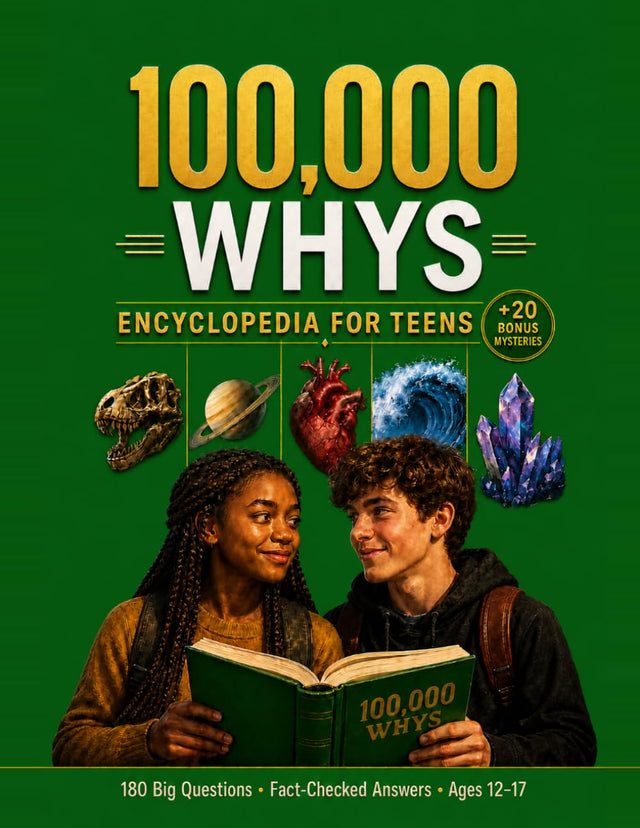 100,000 WHYS Encyclopedia for Teens: The Fully Illustrated Book of Big Questions and Surprising, Fact-Checked Answers from Real Research — 180 Questions for Curious Minds Ages 12–17