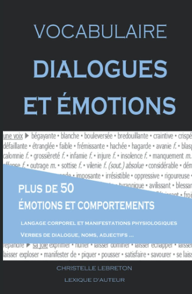 Vocabulaire. Dialogues et émotions (Lexique d'auteur) (French Edition)