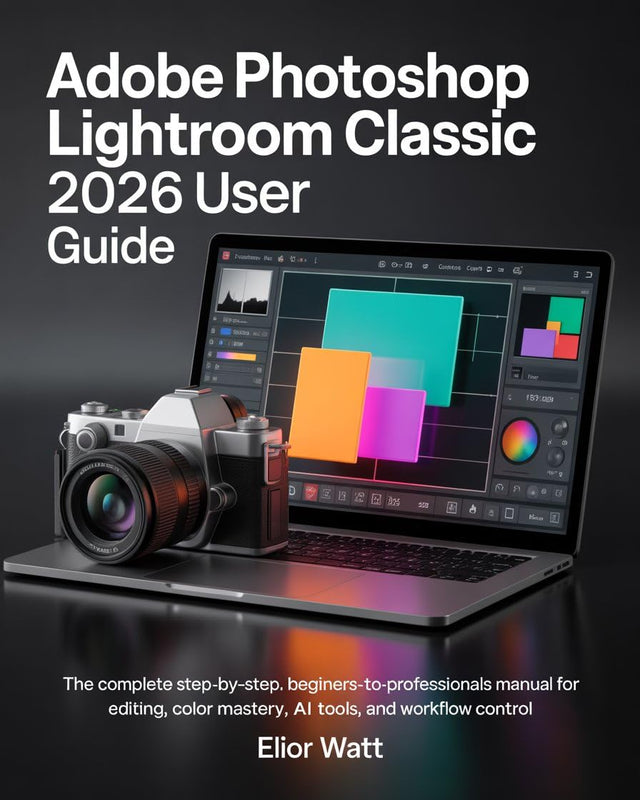 Adobe Photoshop Lightroom Classic 2026 User Guide: The Complete Step-by-Step, Beginners- to- Professionals Manual For Photo Editing, Color Mastery, AI Tools, and Workflow Control.