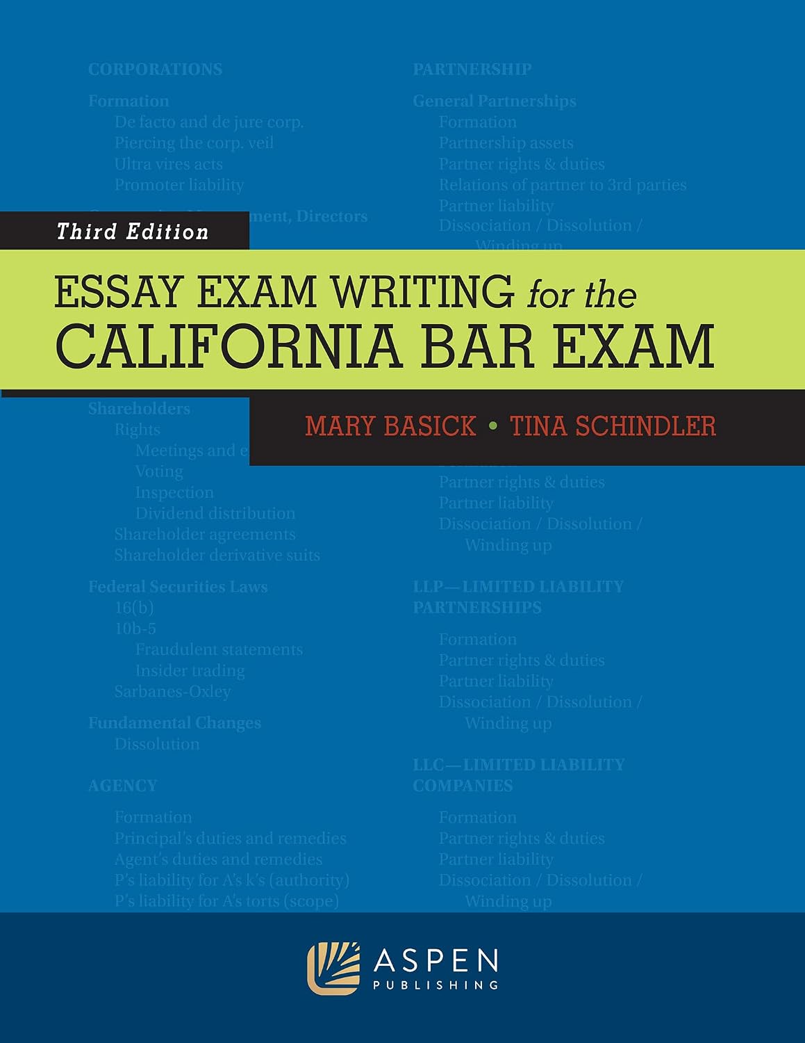 Essay Exam Writing for the California Bar Exam (Bar Review Series)