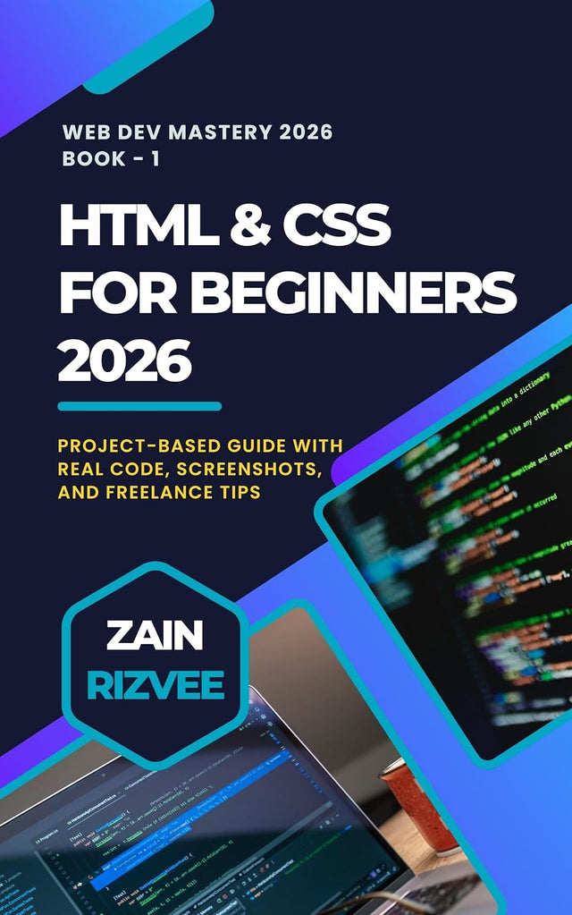 HTML & CSS for Beginners 2026: Build Modern, AI-Ready Websites from Scratch: Project-Based Guide with Real Code, Screenshots, and Freelance Tips (Web Dev Mastery 2026 Book 1)