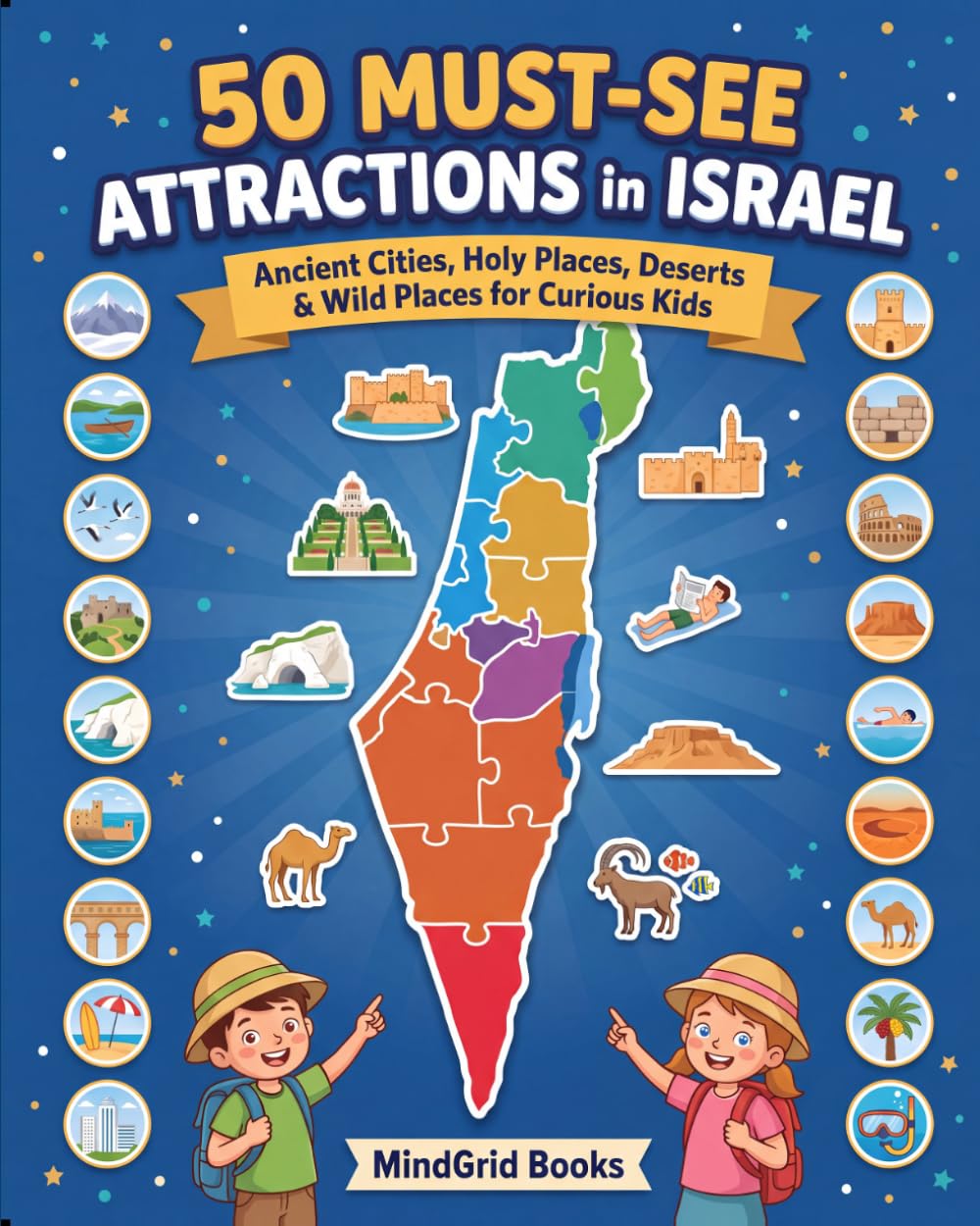 50 Must-See Attractions in Israel: Ancient Cities, Holy Places, Deserts and Wild Places for Curious Kids: Explore Israel from Jerusalem to Eilat (Geography Facts for Kids)