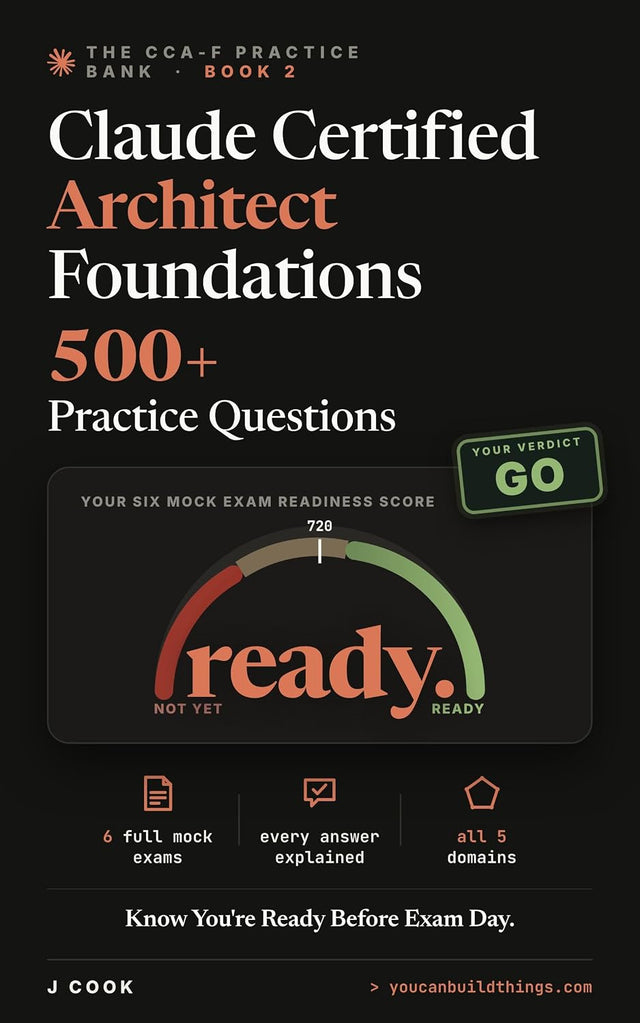 Claude Certified Architect Foundations - 500+ Practice Questions: 6 Full Mock Exams, Every Answer Explained, Weighted to All 5 CCA-F Domains. (Claude Certified Series Book 3)