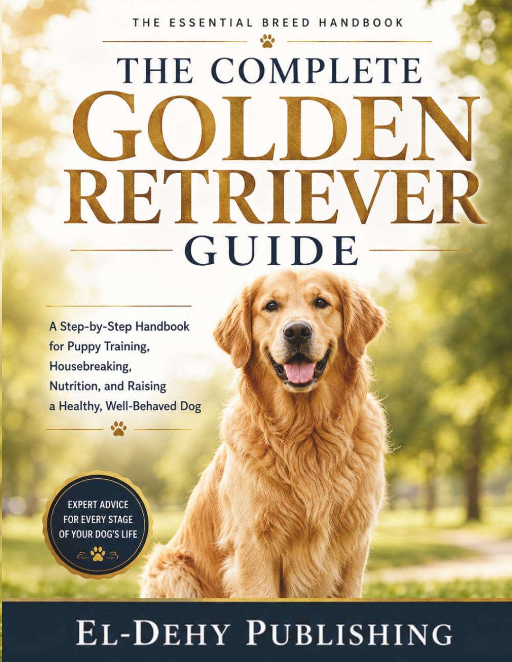 The Complete Golden Retriever Guide: A Step-by-Step Handbook for Puppy Training, Housebreaking, Nutrition, and Raising a Healthy, Well-Behaved Dog