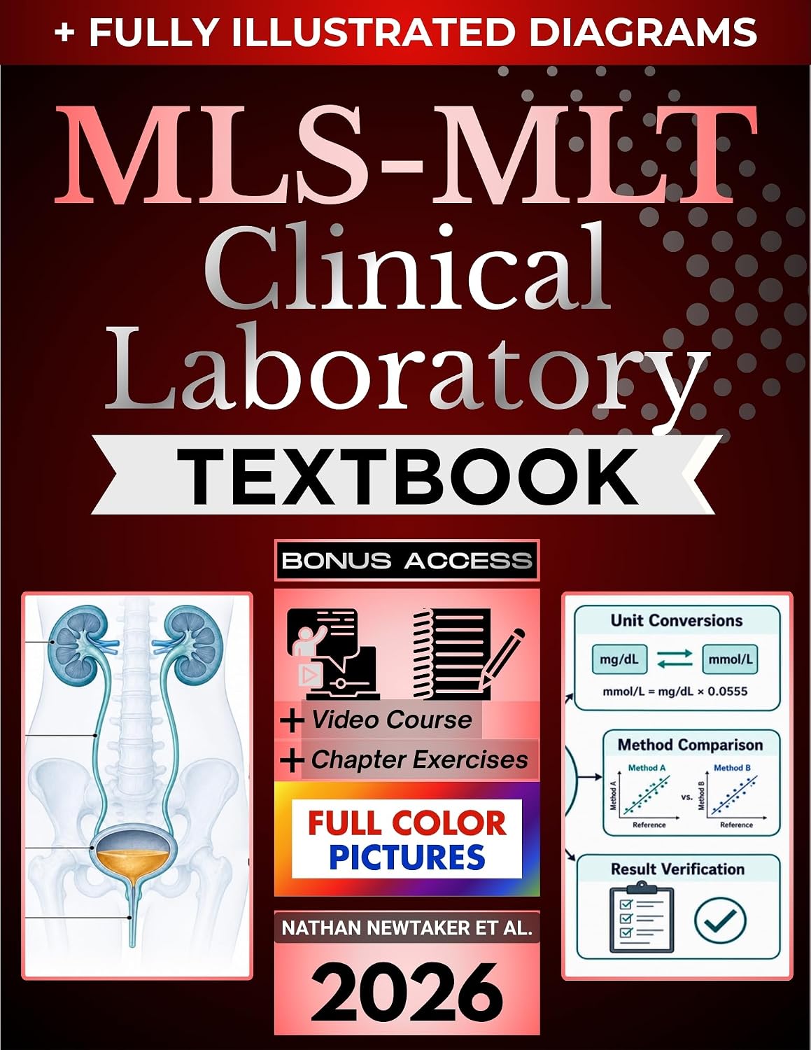 MLS-MLT CLINICAL LABORATORY TEXTBOOK: Fully Illustrated Clinical Guide to Specimen Management, Laboratory Testing, Quality Control and Diagnostic Interpretation Across the Major Med Lab Disciplines
