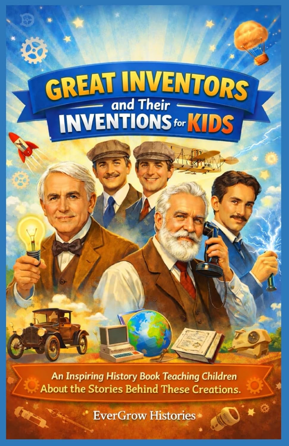 GREAT INVENTORS AND THEIR INVENTIONS FOR KIDS: An Inspiring History Book Teaching Children About the Stories Behind These Creations (EverGrow Histories: Stories That Shape Young Minds)