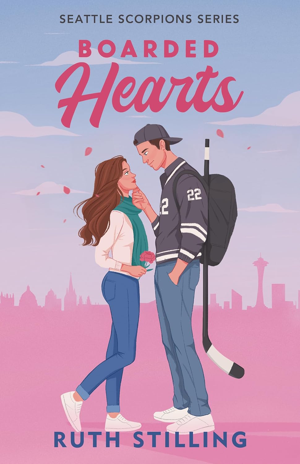 Boarded Hearts: A reformed playboy and single mom hockey romance (Seattle Scorpions Series Book 1)