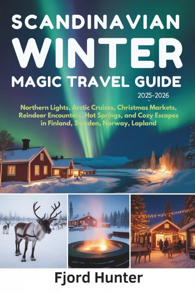 SCANDINAVIAN WINTER MAGIC TRAVEL GUIDE 2025–2026: Northern Lights, Arctic Cruises, Christmas Markets, Reindeer Encounters, Hot Springs, and Cozy Escapes in Finland, Sweden, Norway, Lapland
