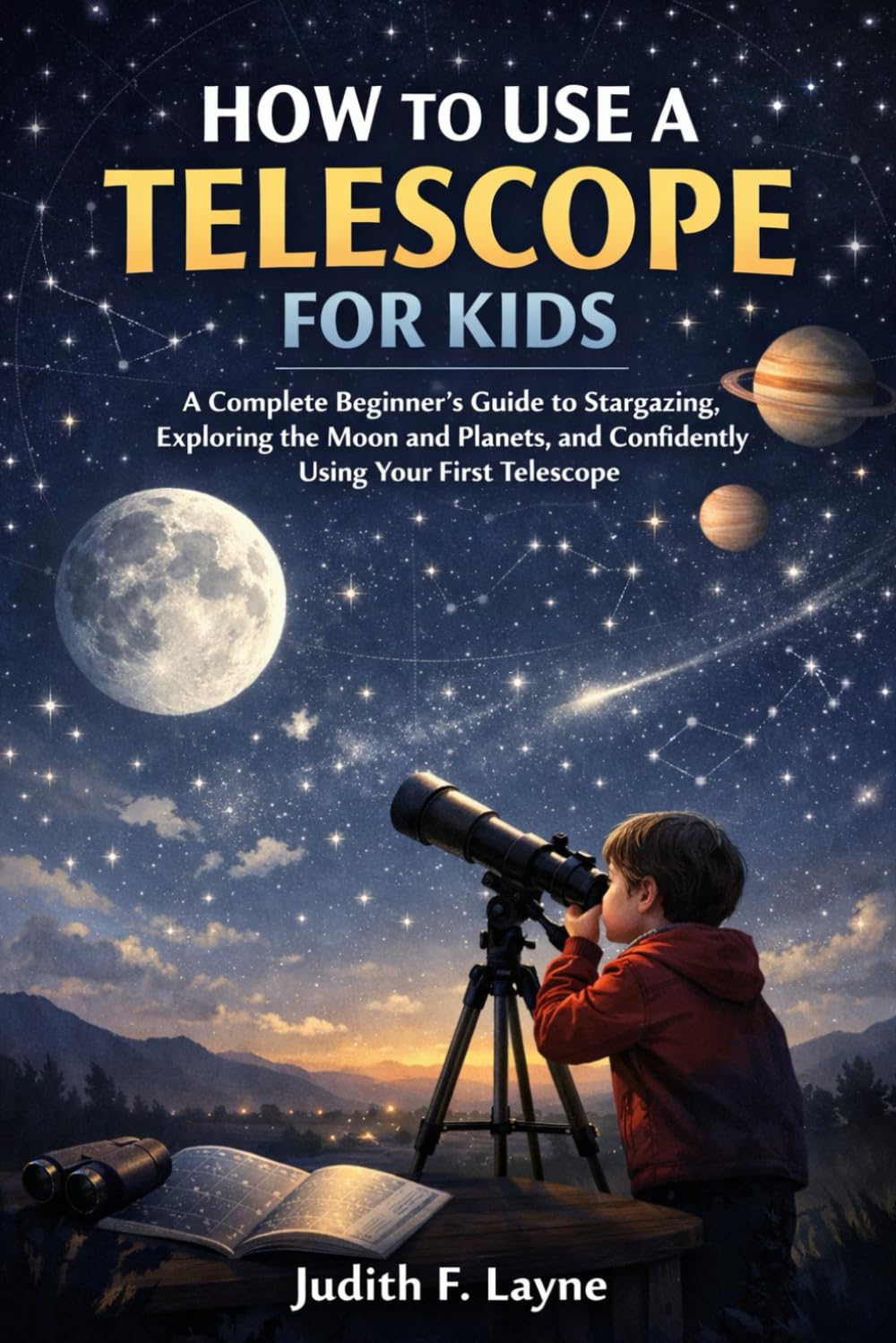 HOW TO USE A TELESCOPE FOR KIDS: A Complete Beginner’s Guide to Stargazing, Exploring the Moon and Planets, and Confidently Using Your First Telescope