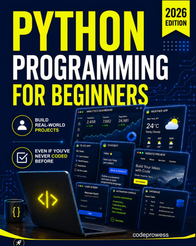 Python Programming for Beginners: The Complete Python Coding Crash Course - Boost Your Growth with an Innovative Ultra-Fast Learning Framework and Exclusive Hands-On Interactive Exercises & Projects