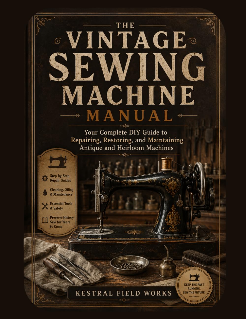 The Vintage Sewing Machine Manual: Your Complete DIY Guide to Repairing, Restoring, and Maintaining Antique and Heirloom Machines