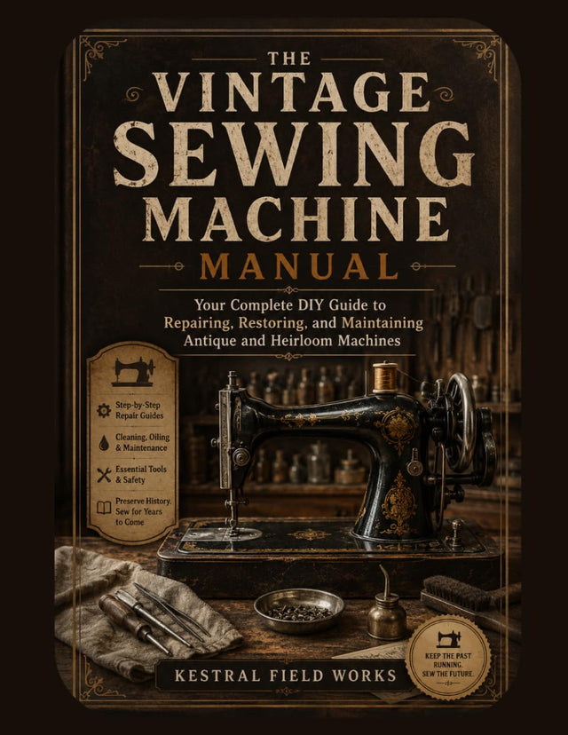 The Vintage Sewing Machine Manual: Your Complete DIY Guide to Repairing, Restoring, and Maintaining Antique and Heirloom Machines