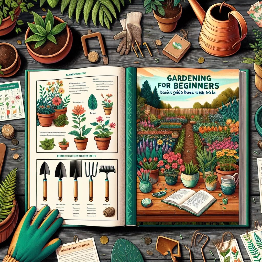 Gardening for Beginners - Basics Guide Book with Tips and Tricks
