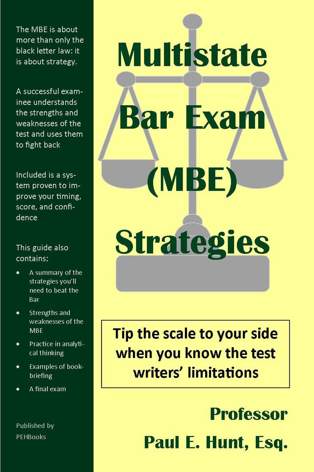 Multistate Bar Exam (MBE) Strategies