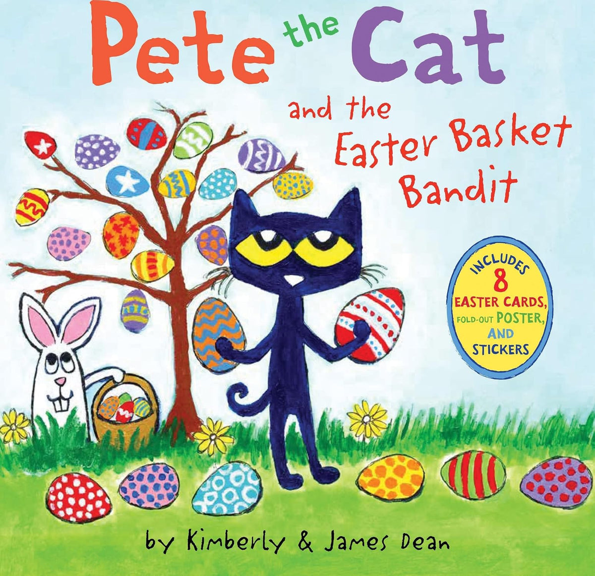 Pete the Cat and the Easter Basket Bandit: An Easter And Springtime Book For Kids – Help Pete and Friends Hunt for the Missing Basket and Learn About Sharing