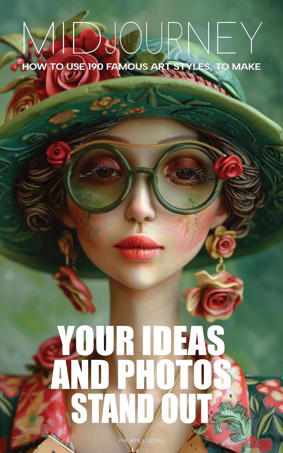 MIDJOURNEY V6, How to use 190 famous art styles, to make your ideas and photos stand out: 223 pages, for beginner and advanced - 190 prompts to create fantastic portrait, illustration, poster, cover.