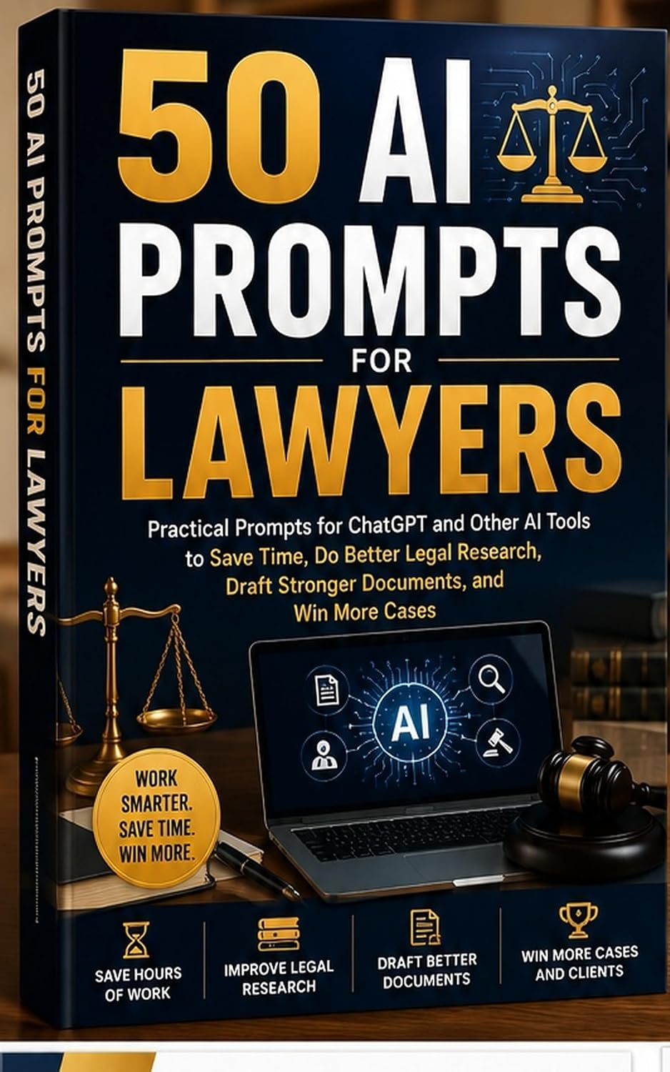 50 AI Prompts for Lawyers: Practical AI Prompts for Legal Research, Client Communication, Case Preparation, Writing, and Law Firm Productivity