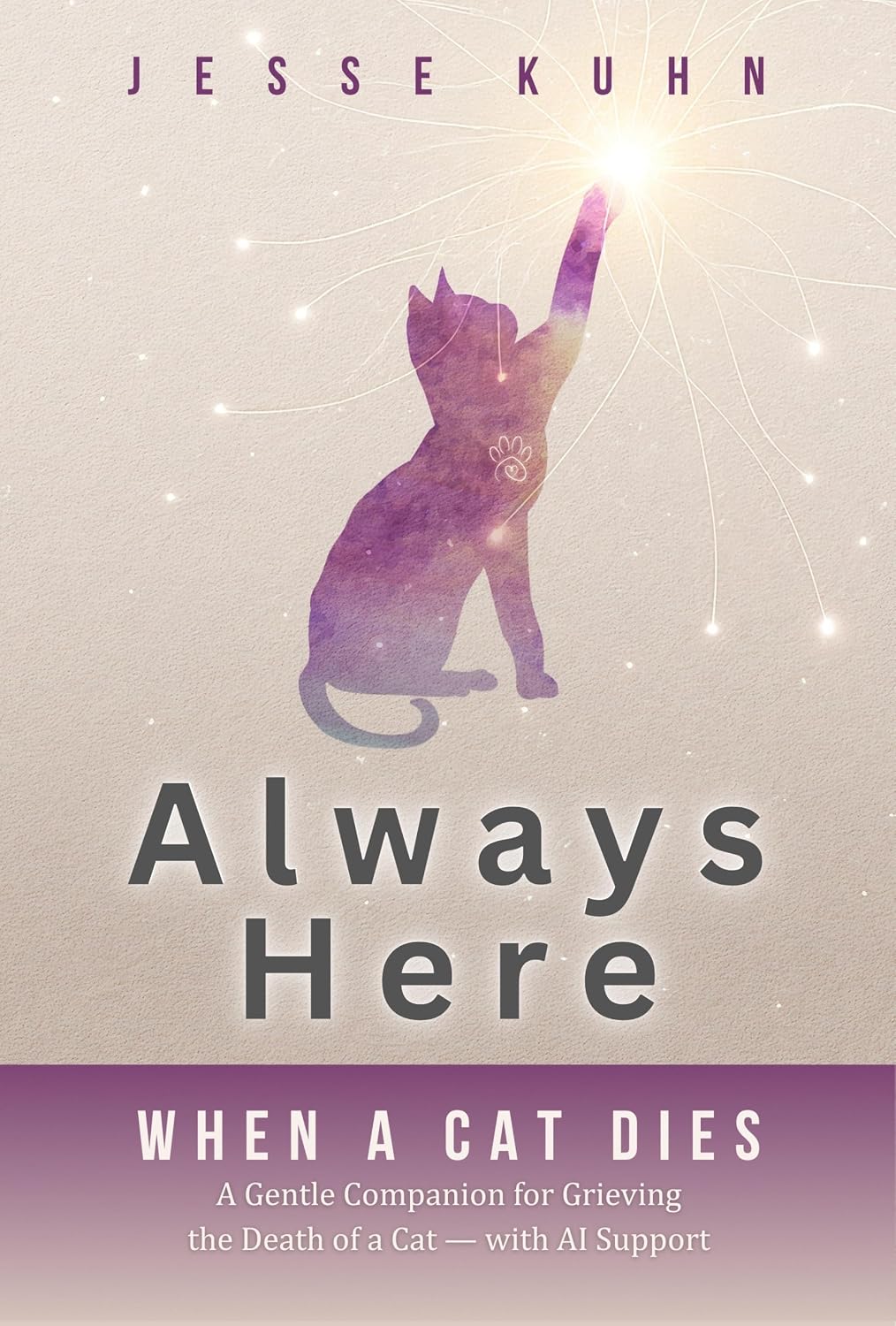 Always Here — When a Cat Dies: A Gentle Companion for Grieving the Death of a Cat — with AI Support