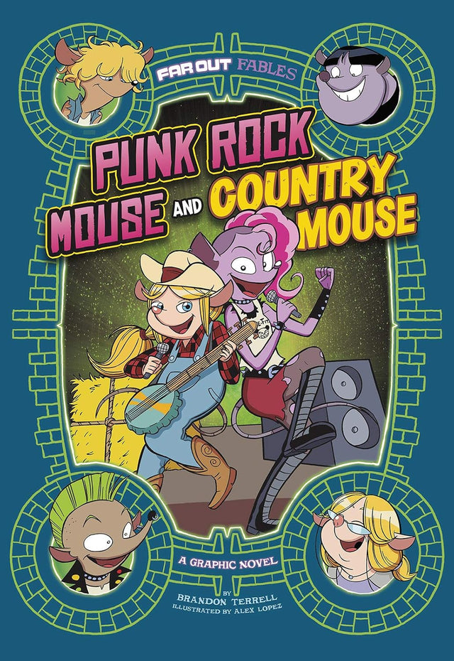 Punk Rock Mouse and Country Mouse: A Graphic Novel (Far Out Fables)