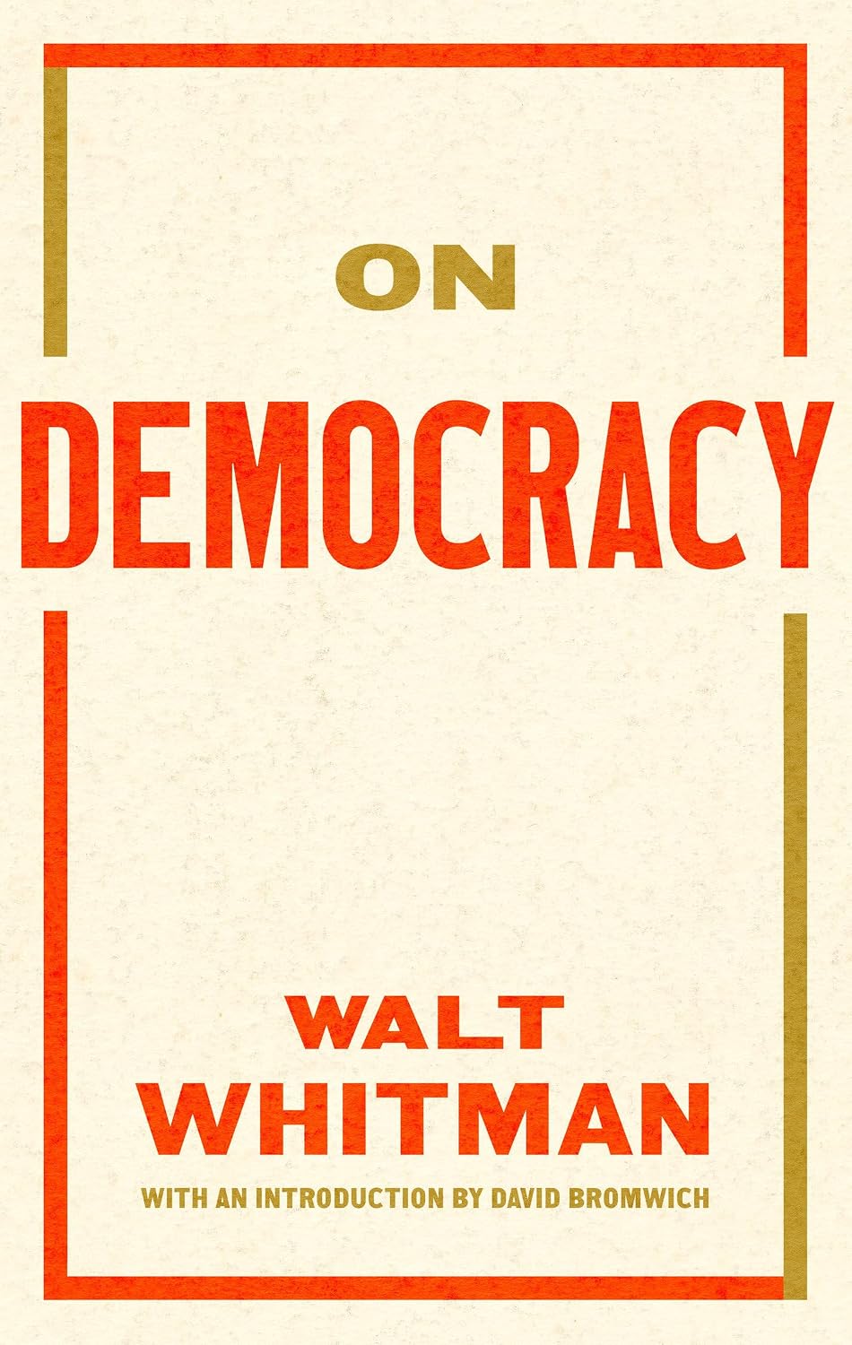 On Democracy (Library of America Broadsides)