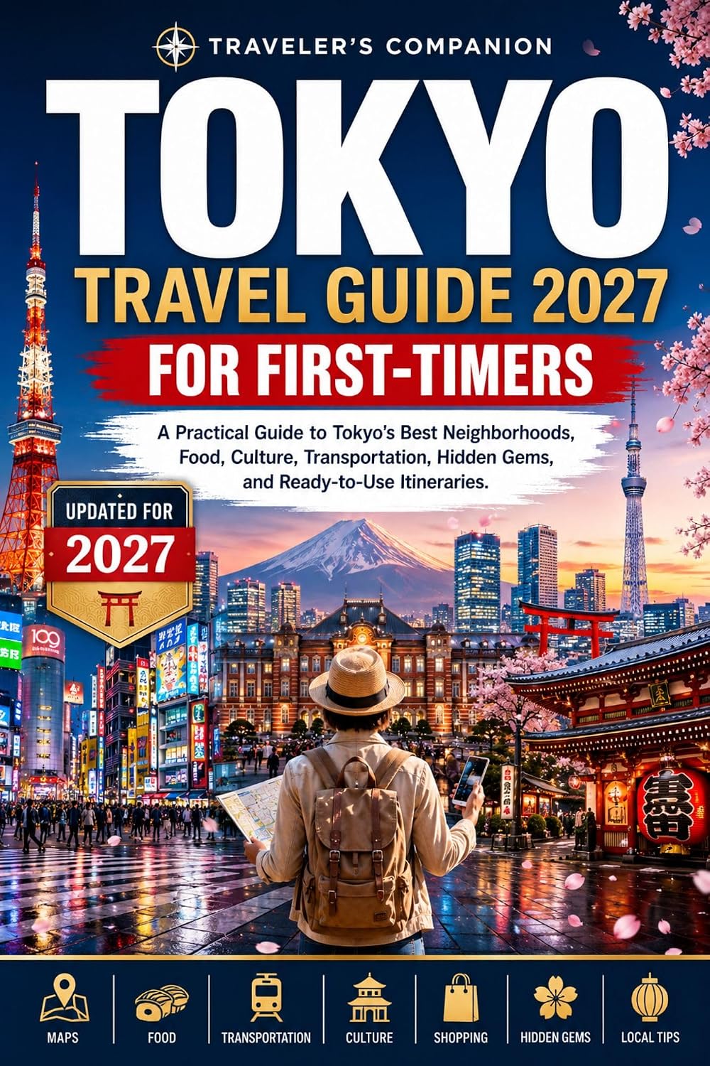 Tokyo Travel Guide 2027 For First-Timers: A Practical Guide to Tokyo's Best Neighborhoods, Food, Culture, Transportation, Hidden Gems, and Ready-to-Use Itineraries
