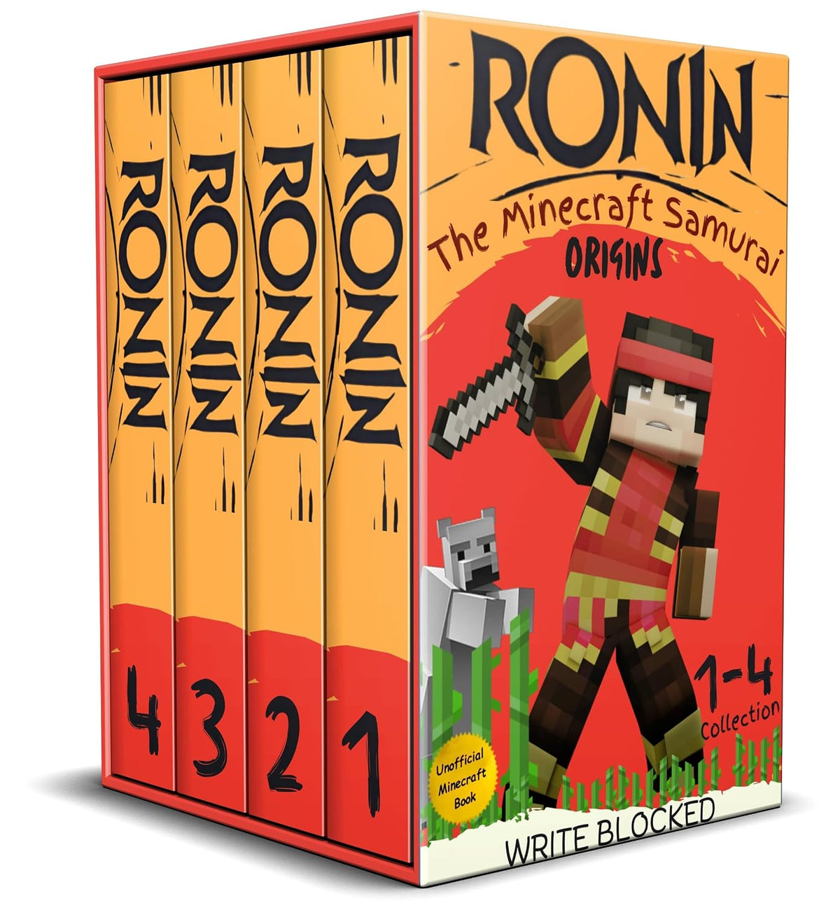 Ronin: The Minecraft Samurai Collection 1: Origins (Books 1-4) (Ronin: The Minecraft Samurai Collected Editions)