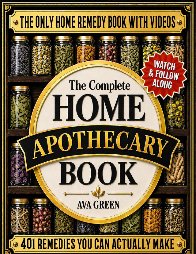 The Complete Home Apothecary Book: 401 Easy, Step-by-Step Herbal Remedies and Powerful Blends to Relieve Pain, Boost Immunity, Improve Sleep, and Restore Balance Naturally
