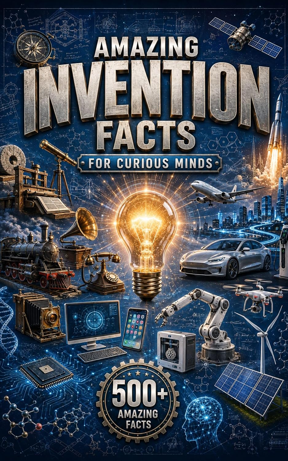 Amazing Invention Facts for Curious Minds: 575 Incredible Facts About Famous Inventors, World-Changing Discoveries, Ancient Innovations, Technology, ... Creations (Amazing Facts for Curious Minds)