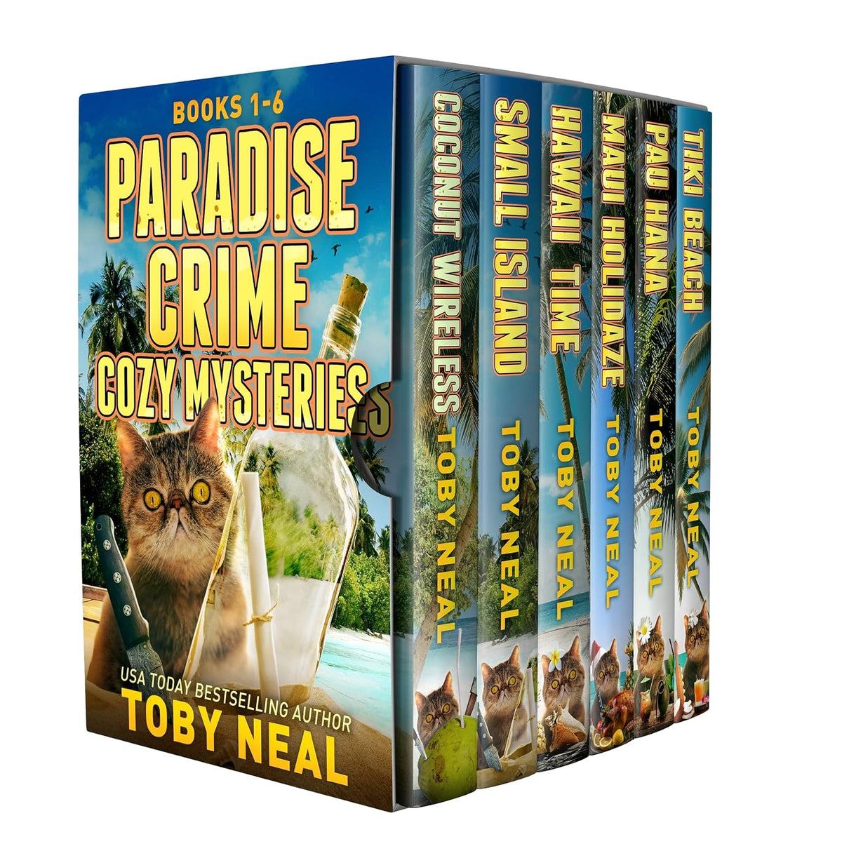 Paradise Crime Cozy Mysteries Books 1-6: Cat Cozy Humor Mysteries in Hawaii