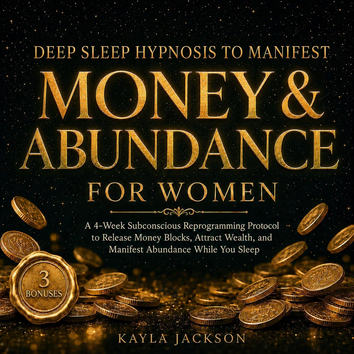 Deep Sleep Hypnosis to Manifest Money & Abundance for Women: A 4-Week Subconscious Reprogramming Protocol to Release Money Blocks, Attract Wealth, and Manifest Abundance While You Sleep + 3 Bonuses