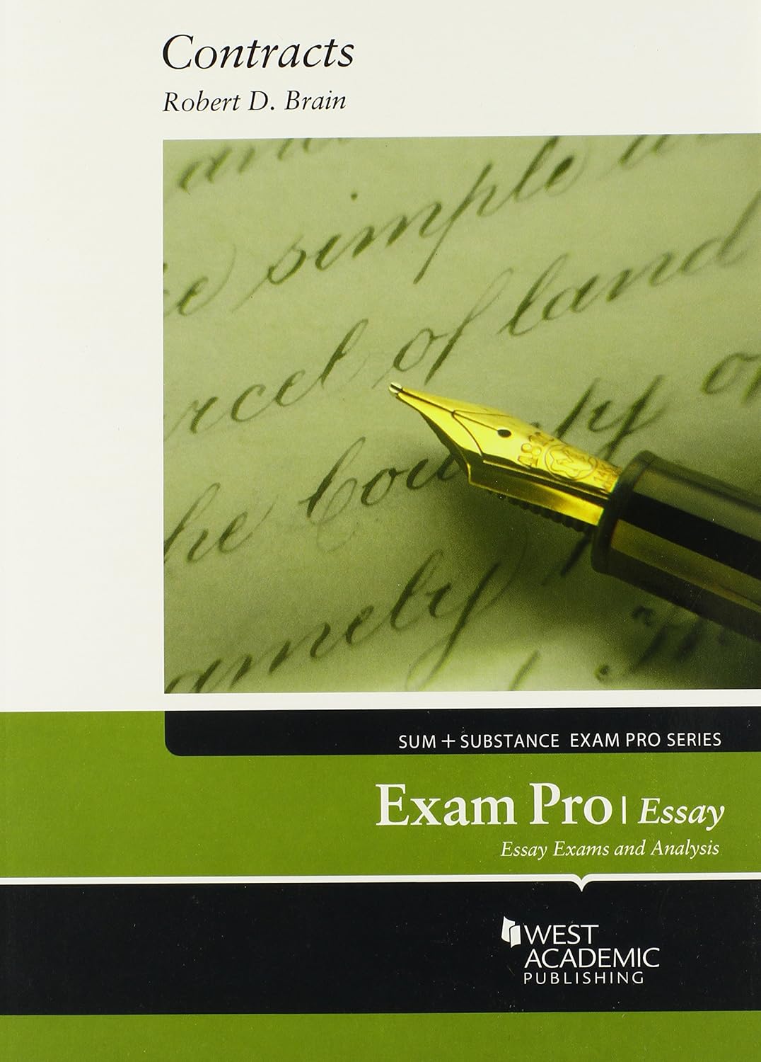 Brain's Exam Pro on Contracts, Essay (Exam Pro Series)