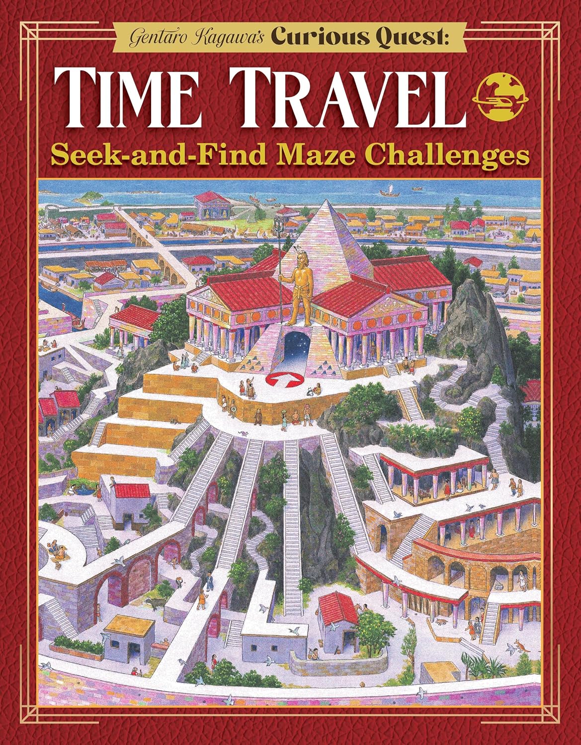 Gentaro Kagawa's Curious Quest: Time Travel Seek-and-Find Maze Challenges (Happy Fox Books) Activity Book for Kids Ages 8-12 - Puzzles with Hidden Objects, Riddles, Clues, and More